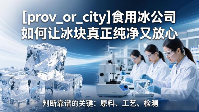 锡山食用冰公司如何让冰块真正纯净又放心